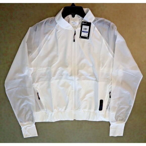 Under Armour 1373448 100 Women's Sz XL White Run Anywhere Storm Jacket - Picture 4 of 12